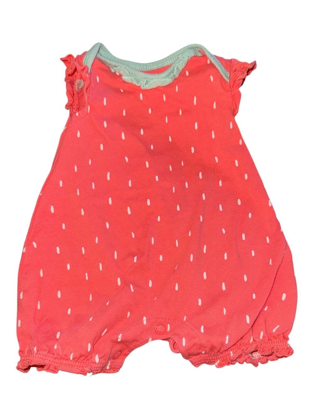 Just One You by Carter's Newborn Baby Girl Strawberry Print Sleeveless Romper